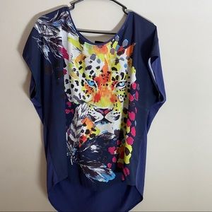 Beautiful multicolor leopard top